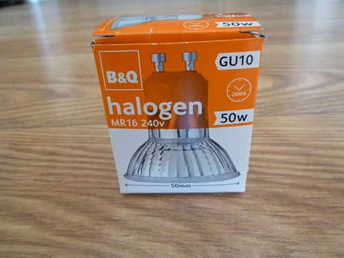 50w halogen gu10 - b&q,