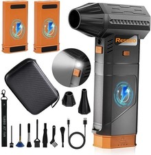 Electric Air Duster with 2 Removable Battery, 3-Speed Adjustable Super Power