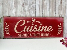 Long red kitchen french - red,