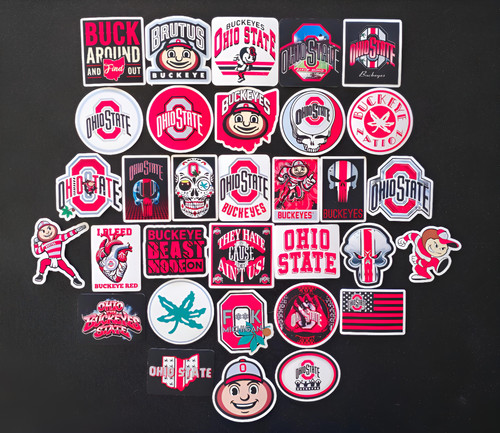College football fan stickers - college,