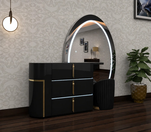 Aurora dressing table gold - table,