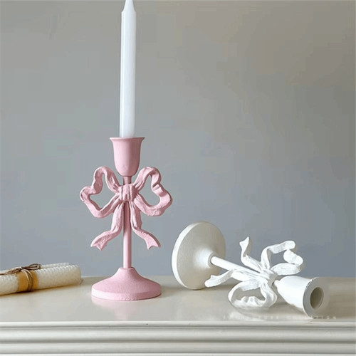 1pc bowknot candle - bowknot, holder