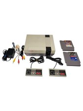 NES Nintendo Entertainment System Bundle|  2 Controllers + 2 Game | Tested ✅