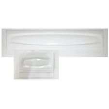 white college Bath End Panel