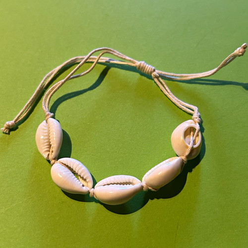 Cowrie shell beaded adjustable - cowrie,