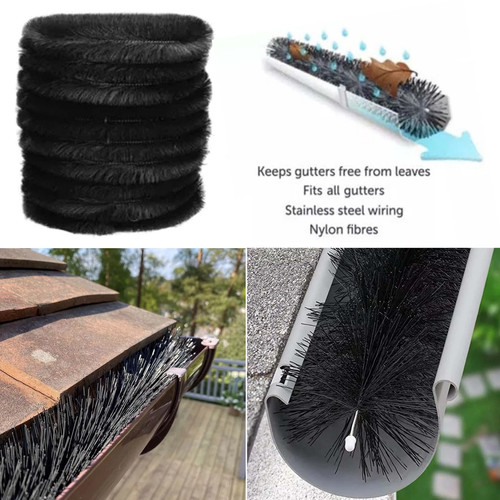 Gutter brush roof leaf - brush,