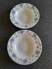 Set of 2 Churchill White Blue