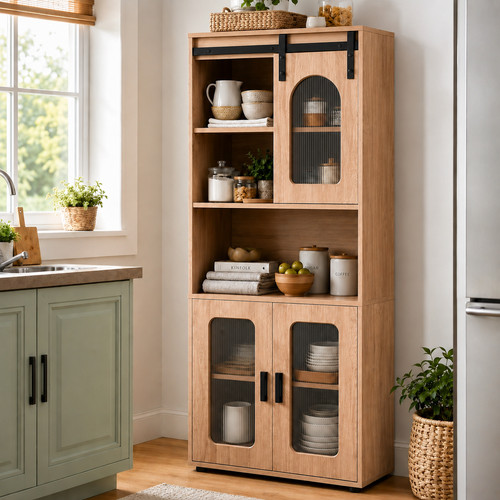 Tall kitchen pantry cupboard - pantry,