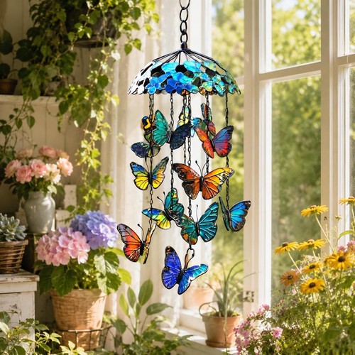 Butterfly wind chime - butterfly,