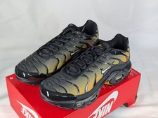 Nike TN Air Max Plus GS Trainers Black Gold Size Uk 5y IB2870 New Kids Jr