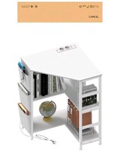 White Printer Table, Corner