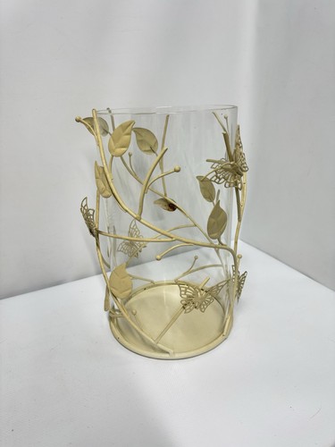 Butterfly metal candle - metal, holder