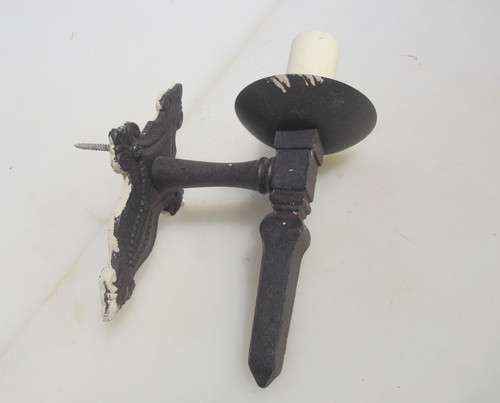 Vintage iron light sconce - vintage,