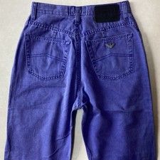 Ladies Armani Vintage MOM High Rise Mauve Jeans W25 L29 Size 6 (438D)