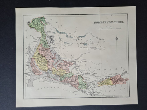 Antique map of - (1886),