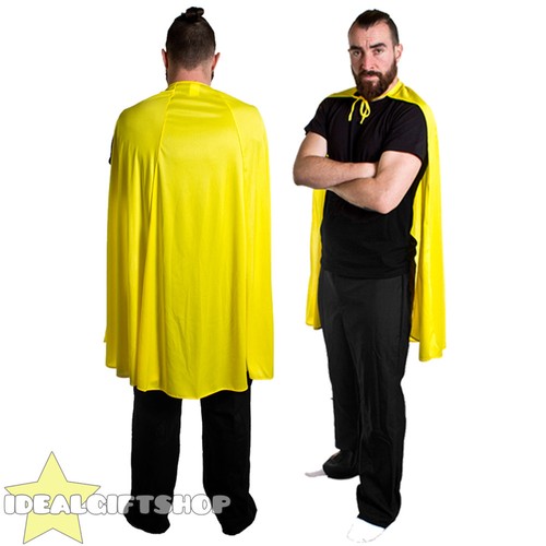 Yellow adults superhero cape - yellow,