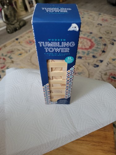 Wooden brick tumbling tower - wooden, 54