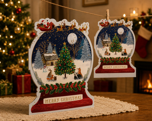 Santa delivery snowglobe pack - delivery,