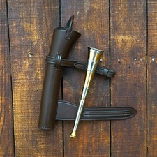 Fox Hunting Horn with Leather