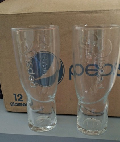 Pepsi iconic glasses 16oz - glasses,