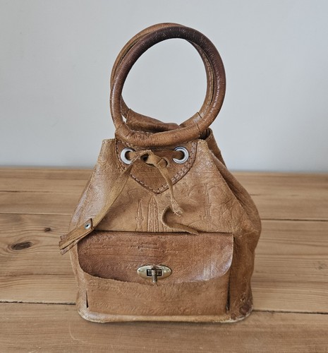 Vintage 1970s genuine leather - vintage,