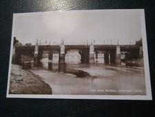 Postcard of The New Bridge, Newport, Mon 17 (RP unposted)