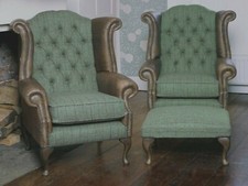 Pair of Chesterfield Wing Back