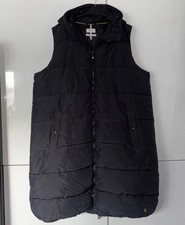 Joules Women's Lapfield Quilted Long gilet Size 20 BLACK