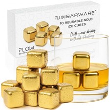 10x GOLD Stainless Steel