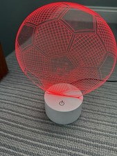 LED Football Shaped Multi Colour USB Plug In Night Light