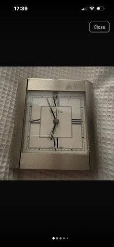 Tiffany silver alarm - &, co