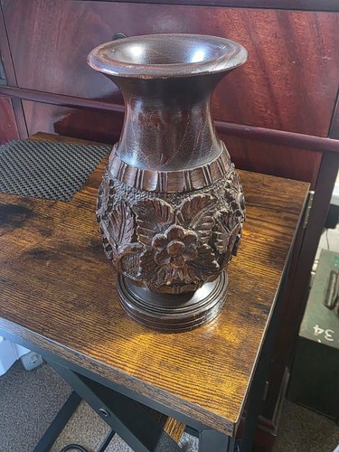 Vintage hand carved wooden - carved,