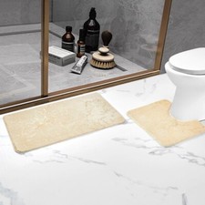 2pc Memory Foam Glitter Bath