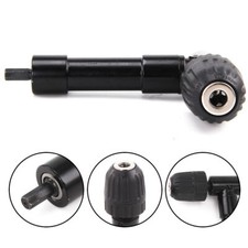 Right Angle 90° Angled Drill Attachment Adapter Aluminium Metal Keyless Chuck
