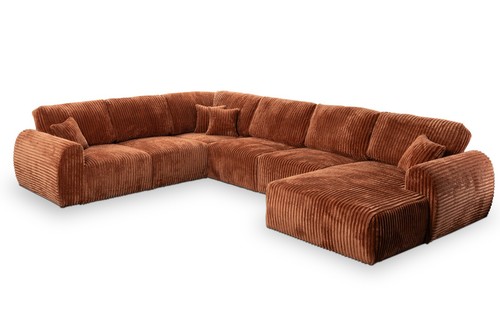 Corner sofa jumbo - cord, fabric