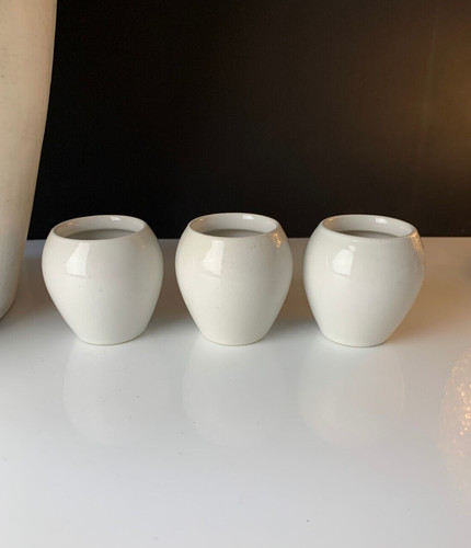 Set white ceramic mini - set, of