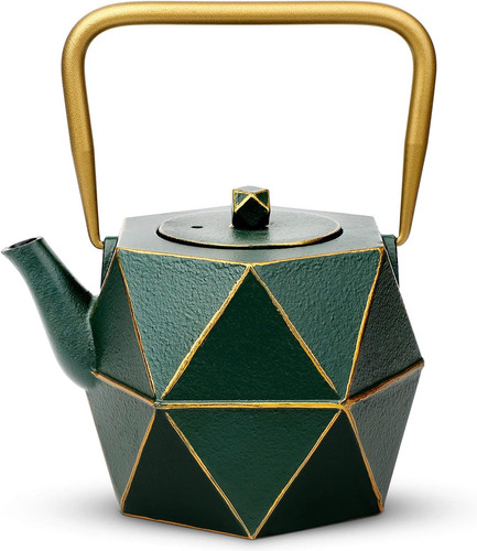 Cast iron teapot - cast, stovetop