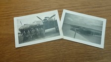 WW2 ORIGINAL PHOTOS RAF DOUGLAS HAVOCS WITH AIRMEN X 2 4.5 X 3"