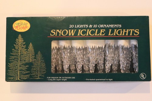 Vintage snow icicle - vintage, light