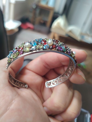 Qvc multi gemstone cluster - multi-gemstone,