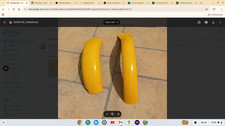 Yellow Trials Universal Rear Mudguard Fender Suzuki Beamish etc