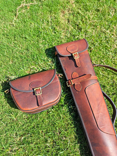 Leather shotgun slip - shotgun, soft