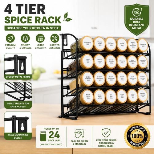 Tier spice rack organiser - 4,