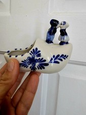 Large Vintage Delft Blauw Clog