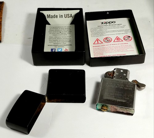 Genuine matte black zippo 21 - genuine,