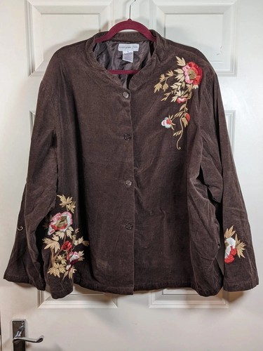 Susan graver brown corduroy - a,