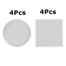 8Pc Silicone Coaster Resin