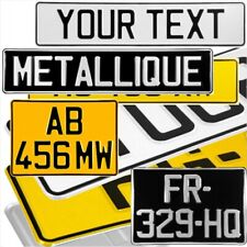 Novelty France French Text Font Number Plate Pressed Metal Custom Show 3D Plaque
