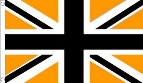 Black and gold orange union - and,