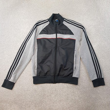 Adidas Mens Track Jacket Medium Grey Black Europa Firebird Originals Beckenbauer